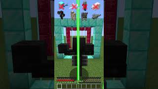 Laser Doors vs Mobs Protection shorts minecraft meme [upl. by Dixie649]