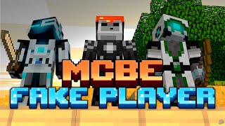 FAKE PLAYER addon for MCBE 121  StarBot Showcase [upl. by Elleinad]