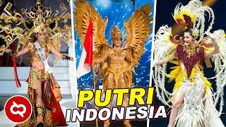 10 Kostum Nasional Indonesia Terbaik Di Ajang Miss Universe [upl. by Mosier870]