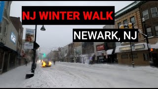 NJ Winter Walk  Biggest Snowstorm in 5 Years  Ironbound Newark NJ [upl. by Assilev314]