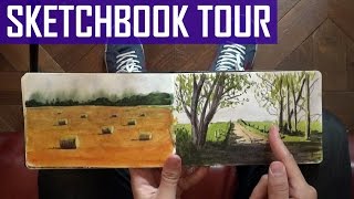 MOLESKINE SKETCHBOOK TOUR and also apartment tour [upl. by Maller321]