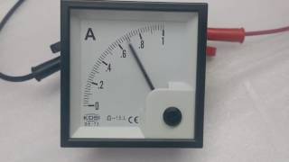 KDSI BE 72 DC1A analog ampere meter video [upl. by Ennahtebazile737]