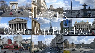 Paris Big Bus Tours HopOn HopOff Open Top Bus Tour 2020  With Captions [upl. by Annawad198]