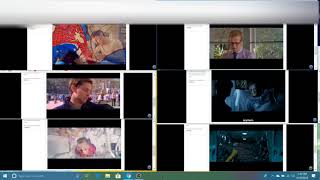 All Spiderman Movies playing at the Same Time [upl. by Annaiv]