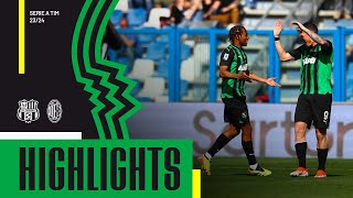 SassuoloMilan 33  Highlights 2324 [upl. by Hezekiah]