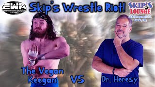 EWA Maine  Skips Wrestle Riot  Dr Heresy vs Sean quotVeganquot Keegan [upl. by Ahcarb]