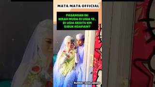 Moment Pernikahan Muda Usia 15 Tahun  Romantis Sekali shorts wedding shortsfeed [upl. by Elwee]