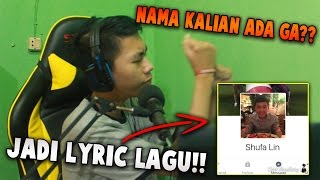 NAMA FACEBOOK JADI LYRIC LAGU GA ADA NAMA KALIAN KAN DISINI [upl. by Khudari712]