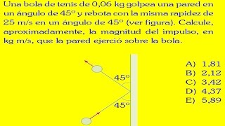 CANTIDAD DE MOVIMIENTO E IMPULSO PROBLEMA RESUELTO [upl. by Linis]