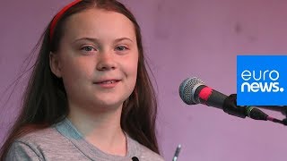 Watch Greta Thunberg makes powerful climate change speech in London [upl. by Tristan35]