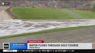 Indian Wells Golf Resort flooded by heavy rains [upl. by Giesser]