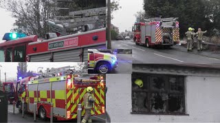 ON SCENE West Midlands Fire Service  Crews In Attendance Of A Derelict Pub Fire [upl. by Suollecram92]