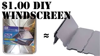 DIY Camping Hack A 1 Wind Screen For Your Camp Stove [upl. by Mal]