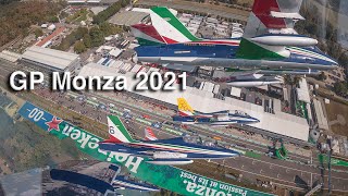 Gran Premio Monza 2021  Il sorvolo delle Frecce Tricolori [upl. by Philbert]