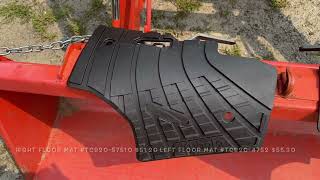 Kubota Tractor Upgrade Installing Floor Mats L2502 on L2501 [upl. by Genesa]