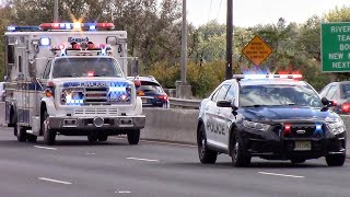 Police Cars Fire Trucks And Ambulances Responding Compilation Part 12 [upl. by Richart]