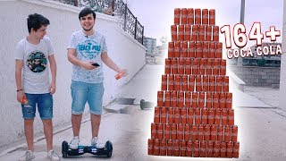 164 COCA COLA İLE DEV KULEYİ YIKMAMA CHALLENGE 😱 [upl. by Itoyj]