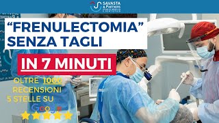 Frenulectomia SENZA BISTURI SENZA TAGLI in 7 minuti  Dr Andrea Savasta Dentista Cagliari [upl. by Warren]