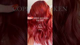 Vivid Copper with Redken Shades EQ 🔥 redken redkenrecipe shadeseq [upl. by Gnad]