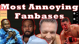 Ranking MMA Fighters Based on How Annoying Their Fanbase is Tier List [upl. by Editha]