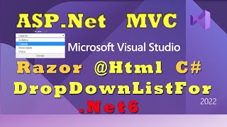 Helper Html DropDownListFor numa aplicação ASPNet MVC Net6 C Visual Studio 2022 2 [upl. by Rednazxela]