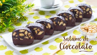 Salame di Cioccolato – Ricetta Facile Dolce Senza Cottura  55Winston55 [upl. by Weisberg540]