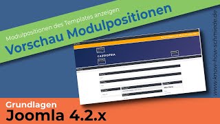 Joomla 4  Vorschau Modulpositionen  Grundlagen Template Joomla 4 für Einsteiger und Anfänger [upl. by Seka497]