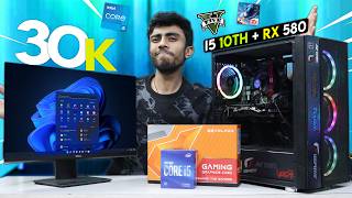 30000 Rs Super Intel i5 Gaming PC Build🔥 With GPU Complete Guide🪛 Gaming Test 10th Gen 8GB GPU [upl. by Leighton654]