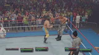 WWE 2K23Royal Rumble 89 Rougeaus Brothers vs Bushwhackers [upl. by Sakram327]