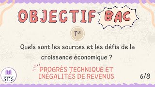 BAC Cours croissance économique  Le progrès technique engendre des inégalités de revenus [upl. by Deborah]