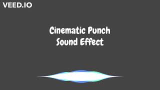 Cinematic Punch Sound Effect [upl. by Ednargel]