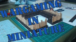 Wargaming in Miniature Building a 28mm Roman Marching Fort for Hail Caesar Part 1 [upl. by Morez]