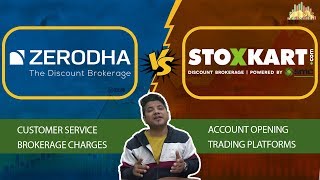 Zerodha Vs Stoxkart  Brokerage Demat Margin [upl. by Eentirb]