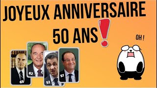 Joyeux anniversaire 50 ans Humour pour homme [upl. by Fridlund]