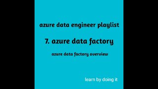 Azure Data Factory  Azure Data Factory part 1 [upl. by Scurlock]