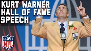 Kurt Warners Hall of Fame Speech  2017 Pro Football Hall of Fame  NFL [upl. by Bamford]