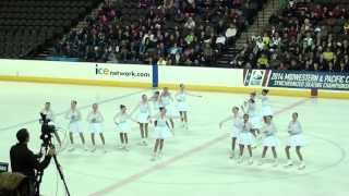 Saint Louis Synergy Juvenile Synchronized Skate Team at the 2014 USFS Midwestern Sectionals [upl. by Nart]