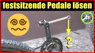 Pedale geht nicht ab ✅ festsitzende Pedale lösen ✅ FahrradPedale lösen ✅ festgerostete Pedale lösen [upl. by Kreit]