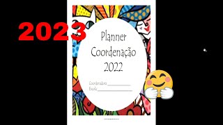 Caderno de planejamento anual Romero Britto Planner Coordenador pedagógico 2023 [upl. by Richards248]