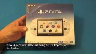 New Slim PSVita 2015 Unboxing amp First Impressions [upl. by Kidd3]