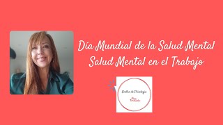 10 de octubre de 2024 Día de La Salud Mental [upl. by Washington]