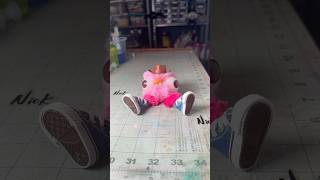 PomPom Blob Sculpture with fuzzy legs and shoes [upl. by Huldah]