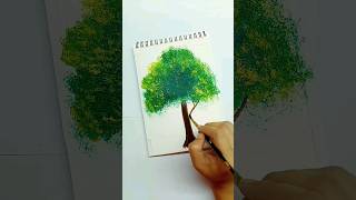 Tree Painting in Just 2 Min  Tree Art in Minutes art tree shorts ytshorts MissAgrawal21kids [upl. by Veleda]