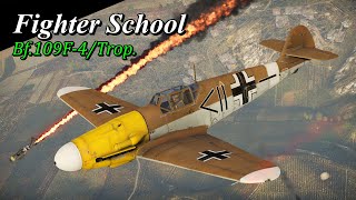 War Thunder  Fighter School Messerschmitt Bf 109 F4trop Friedrich [upl. by Berkow]