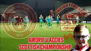 AIRDRIE V ACCIES  SCOTTISH CHAMPIONSHIP [upl. by Eibmab]