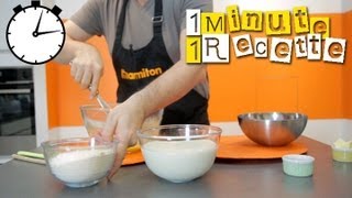 1 Minute 1 Recette  Pâte à crêpes [upl. by Ahtekahs321]