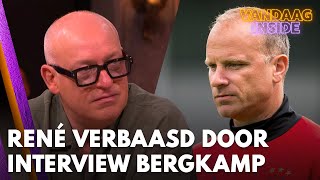 René verbaasd door interview Dennis Bergkamp ‘Vage shit joh’  VANDAAG INSIDE [upl. by Thad127]