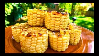 Mexican Style Grilled Corn on the Cob Recipe Elote [upl. by Zelma]