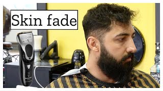 Männer haare schneiden Skin fade Übergang mit Panasonic Maschine [upl. by Goldi]