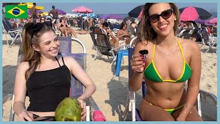 🇧🇷 Rio de Janeiro Brazil Ipanema Beach Walking Tour 4K [upl. by Ahsieuqal515]